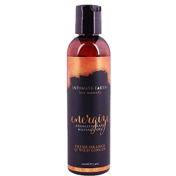Intimate Earth «Energize» (Ginger/Orange) 120ml natural aromatherapy and massage oil