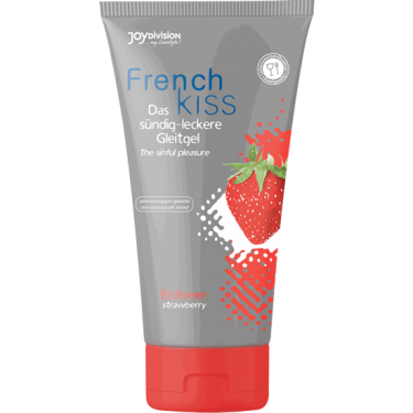 Joydivision «Frenchkiss Erdbeer» 75ml sündig-leckeres Gleitgel mit Erdbeer-Geschmack