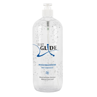Just Glide «Waterbased» 1000ml medical lubricant for sensitive skin