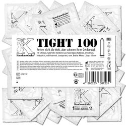 Kondomotheke «TIGHT» 100 tighter condoms for a close fit without slipping off- the inexpensive premium condoms