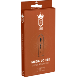Kung «Mega Loose» Super Roomy Fit - 6 extrem große Kondome für den dicken Penis