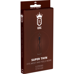 Kung «Super Thin» Fits Most and Feels More - 6 super thin condoms with 35% less wall thickness