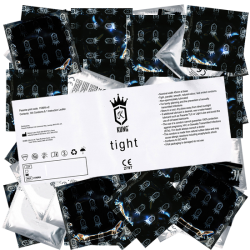 Kung «Tight» Very Slim Fit - 144 sehr enge Kondome mit 45mm Breite, Bulkpack