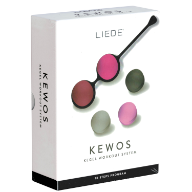 LIEBE «Kewos» Black/Cerise, Kegel Workout System, Kugelset aus vier Liebeskugeln