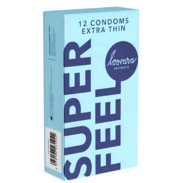 Loovara «Super Feel» 12 thinner condoms for a natural feeling