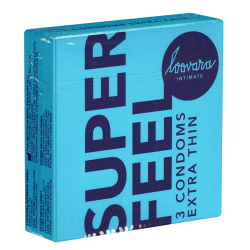 Loovara «Super Feel» 3 thinner condoms for a natural feeling