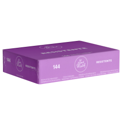 Love Match «Resistente» 144 verstärkte Kondome im Retro-Design, Vorratsbox