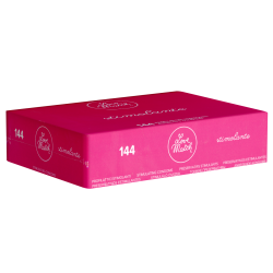 Love Match «Stimolante» 144 stimulating condoms with retro design, bulk pack