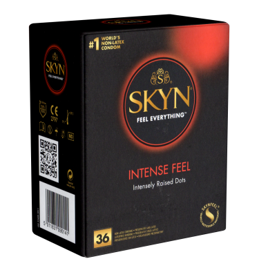 SKYN «Intense Feel» 36 genoppte latexfreie Kondome aus Sensoprène™