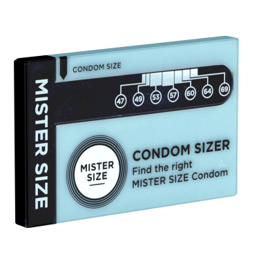 Mister Size «Condom Sizer» Bestimmen Sie jetzt Ihre Kondomgröße (Englisch)