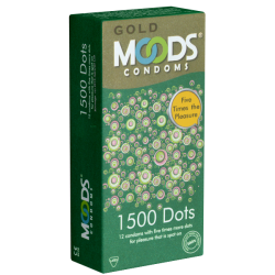 MOODS GOLD «1500 Dots Condoms» 12 tingling condoms with 1500 dots