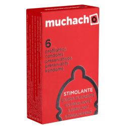 Muchacho «Stimolante» (Extra Pleasure) 6 italienische Kondome für härteres Vergnügen
