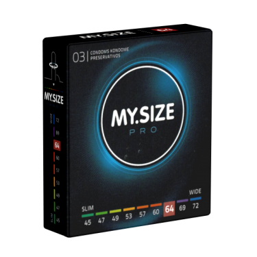My.Size PRO «64mm» 3 Kondome für besten Tragekomfort und Sicherheit