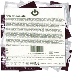 On) «Chocolate» 100 black condoms with chocolate flavor, bulk pack