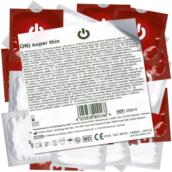 On) «Super Thin» 100 thin condoms for more feeling, bulk pack