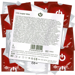 On) «Super Thin» 50 thin condoms for more feeling, bulk pack