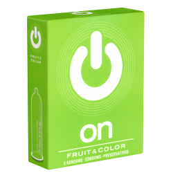 On) «Fruit & Color» 3 aromatische Kondome zum Genießen