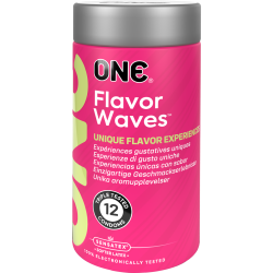 ONE «Flavor Waves» 12 aromatisierte Kondome - vegan & ohne schädlichen Inhaltsstoffe
