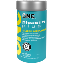 ONE «Pleasure Plus» 12 Spezialformkondome mit innen geripptem Kopfteil - vegan & ohne schädlichen Inhaltsstoffe