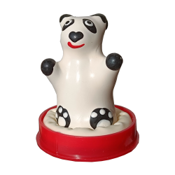 Novelty condom with figure «Panda» 1 piece, hand painted
