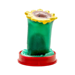 Novelty condom with figure «Sunflower» 1 piece, hand painted