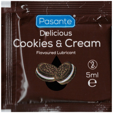 Pasante «Delicious Cookies & Cream Lube» 5ml köstliches Gleitgel ohne Parabene, Sachet
