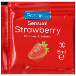 Pasante «Sensual Strawberry Lube» 5ml fruchtiges Gleitgel ohne Parabene, Sachet