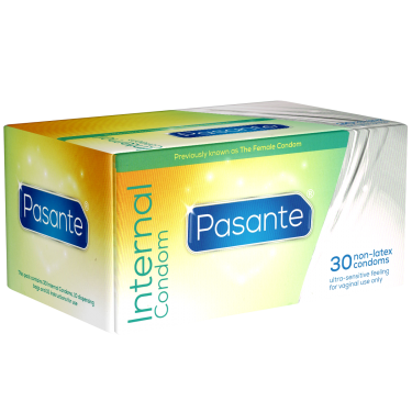 Pasante «Internal Condom» Femidom (Vorratspackung) 30 latexfreie Frauenkondome für hormonfreie Verhütung