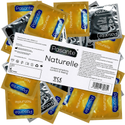 Pasante «Naturelle» (Vorratspackung) 144 anatomisch geformte Kondome mit 66mm-Kopfteil