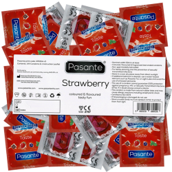 Pasante «Strawberry» (Vorratspackung) 144 fruchtige Erdbeer-Kondome