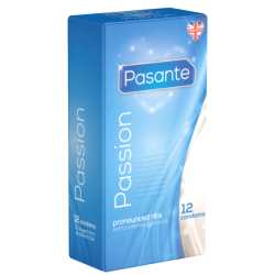 Pasante «Passion» (Ribbed) 12 ribbed condoms for the especially intense orgasm
