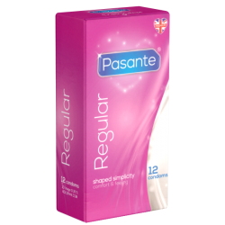 Pasante «Regular» 12 anatomic condoms with especially large head