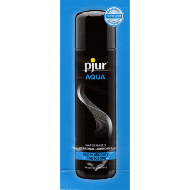 pjur® AQUA «Waterbased Personal Lubricant» Super Slippery & Long Lasting, superfeuchtes Gleitgel 2ml Sachet