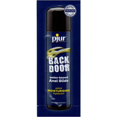 pjur® BACK DOOR «Waterbased Anal Glide» Extra Moisturising, extra slippery anal lubricant 2ml sachet