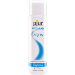 pjur® WOMAN AQUA «Waterbased Personal Lubricant» Silky Smooth & Long Lasting, feuchtigkeitsspendendes Gleitgel 100ml