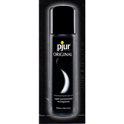 pjur® ORIGINAL «Silicone Personal Lubricant» Super Concentrated & No Fragrance, silicone based lubricant for universal use 1.5ml sachet