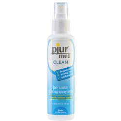 pjur® MED «Clean» Personal Cleaning Spray Lotion, antibakterielles Hygiene-Spray ohne Alkohol 100ml