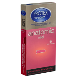 Protex «Anatomic Réel» 6 shaped condoms from France