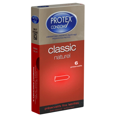 Protex «Classic Naturel» 6 klassische Kondome aus Frankreich