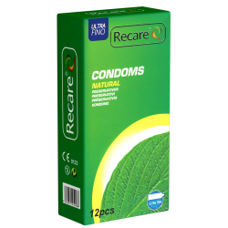 Recare Condoms «Natural» 12 superdünne Kondome mit extrem reduzierter Wandstärke