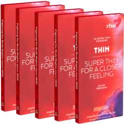 RFSU «Thin» 50 (5x10) extra thin condoms for a real close experience, value pack