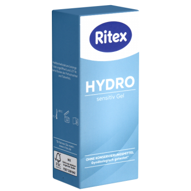 Ritex «HYDRO Sensitiv Gel» 50ml hypoallergenes Gleitgel ohne Konservierungsmittel - für sehr empfindliche Haut