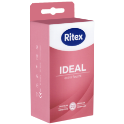 Ritex «Ideal» Extra Feucht, 20 extra feuchte Kondome mit 50% mehr Gleitmittel