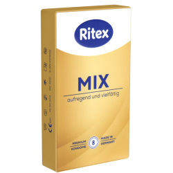 Ritex «Mix» aufregend und vielfältig (exciting and varied), 8 assorted condoms for intense love games