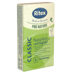 Ritex Pro Nature «Classic» 8 umweltfreundliche und nachhaltige Kondome für viel Gefühl