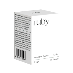 Ruby «Testosteron Booster» libidofördernde Kapseln für Männer 20 Stück