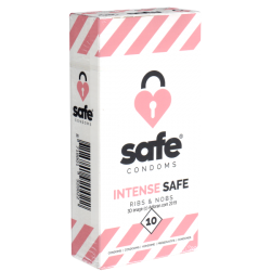 Safe «Intense Safe» Condoms, 10 stimulating condoms for intense safety