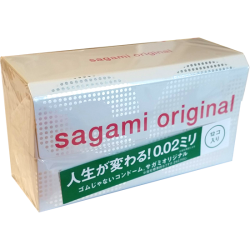 Sagami «Original 0.02» latexfrei, 12 ultradünne Kondome für Latex-Allergiker