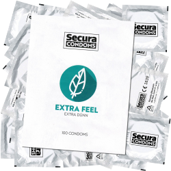 Secura «Extra Feel» 100 extra thin condoms for more intense sensations