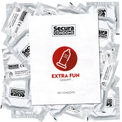 Secura «Extra Fun» 100 dotted condoms for extra-intense fun